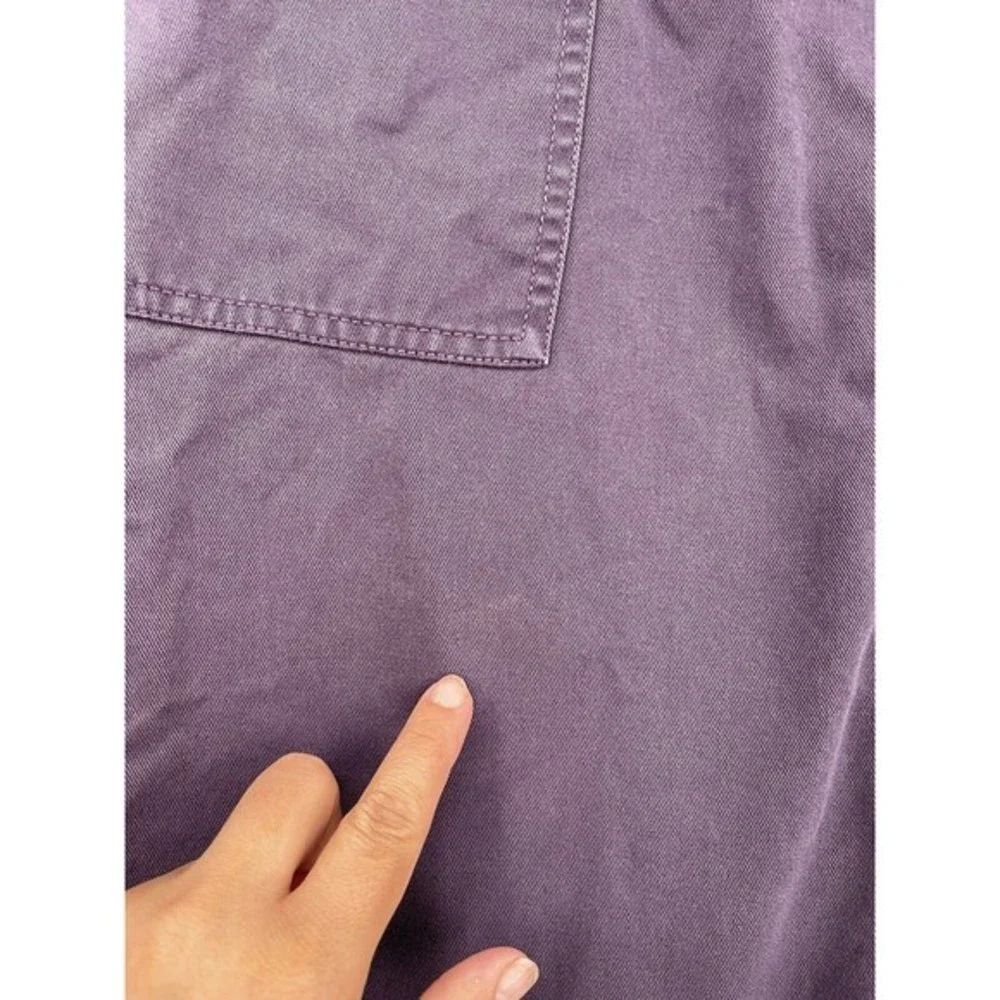 Cabelas Casuals Women's‎ Purple Cotton Cargo Skirt Size 10 Knee Length